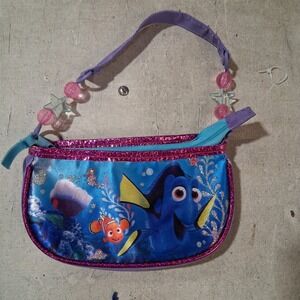 Disney Finding Nemo Dory Star Bead Shiny Purse Bag Small Little Girls EUC